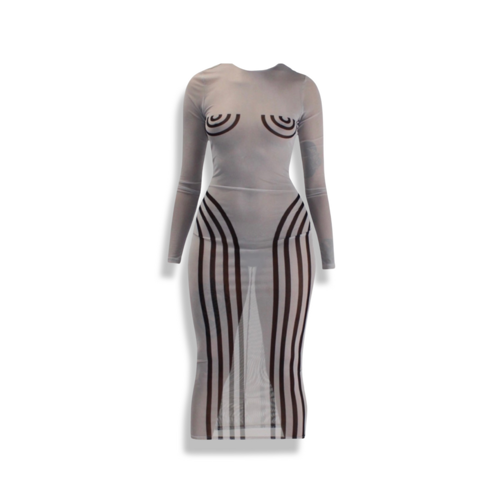 Mesh Contour Dress